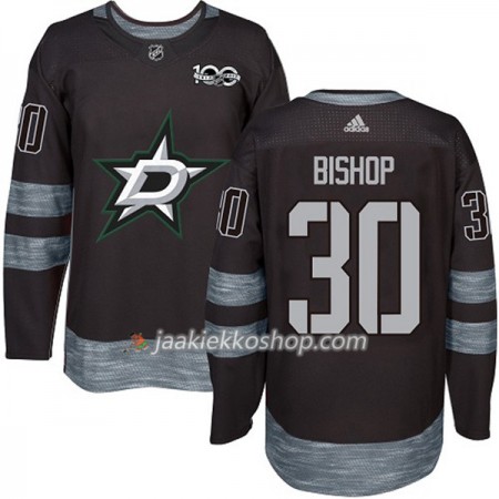 Miehille NHL Dallas Stars Pelipaita Ben Bishop 30 1917-2017 100th Anniversary Adidas Musta Authentic